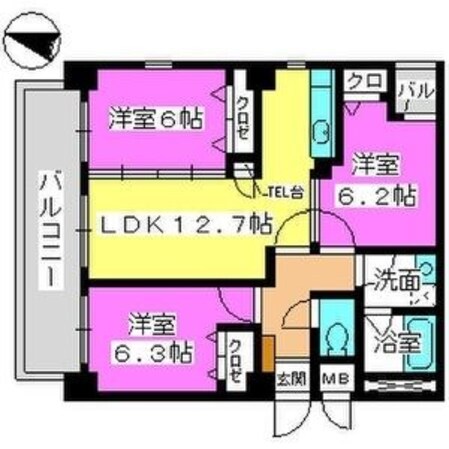 ボン大文字の物件間取画像